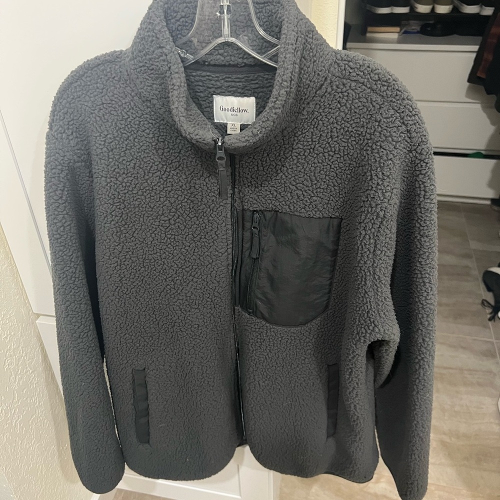 Goodfellow & Co Gray Sherpa Jacket